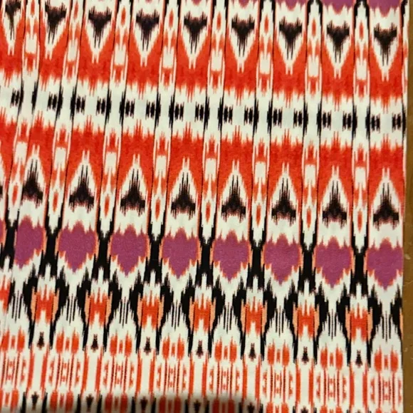 Boston Proper Red and Purple Patterned Pants - Picture 7 of 14